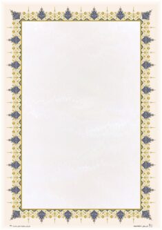 تذهیب طلاکوب A4 کد G-041